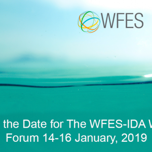 IDRA Co-Organizes WFES Water Forum – Jan 14-16, 2019