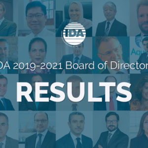 International Desalination and Reuse Association Announces Election Results for 2019-2021 Board of Directors