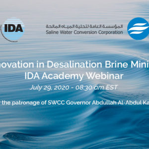 IDRA Academy Webinar on Innovation in Desalination Brine Mining with SWCC