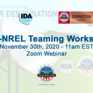 IDRA to Host Teaming Webinar for Solar Desalination Prize on November 30, 2020