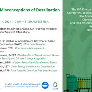 “Myths and Misconceptions of Desalination” – Webinar