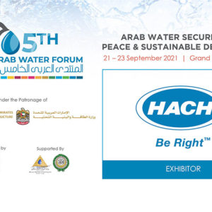 Hach will participate in the 5th Arab Water Forum from 21 – 23 September 2021 in Dubai