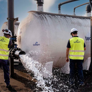 Portable desalination. Plants Tedagua’s commitment to the water emergency in the island of La Palma