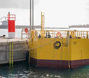 A wave-powered prototype device is aiming to produce drinking water from the ocean