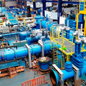 High performance hydraulic lab for Indar submersible pumps and motors