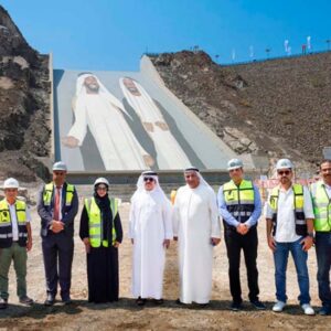 Saeed Mohammed Al Tayer inspects construction work of Hatta Sustainable Waterfalls