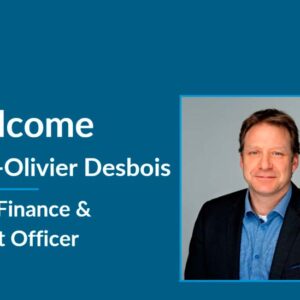 Welcome to Alain-Olivier Desbois, new Chief Finance and Impact Officer