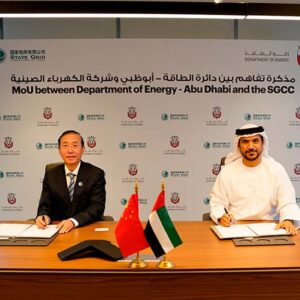 The Department of Energy in Abu Dhabi and the State Grid Corporation of China sign a Memorandum of Understanding