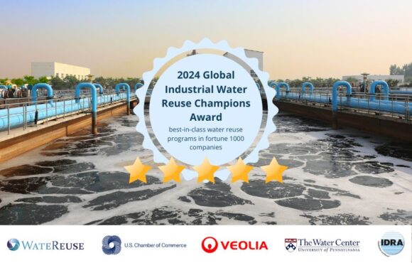 2024 Global Industrial Water Reuse Champions Award Cycle Now Open for Nominations!