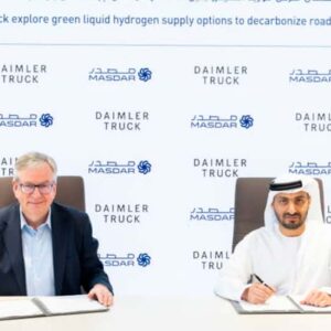 Daimler Truck and Masdar explore liquid green hydrogen supply options to decarbonize road freight transport in Europe