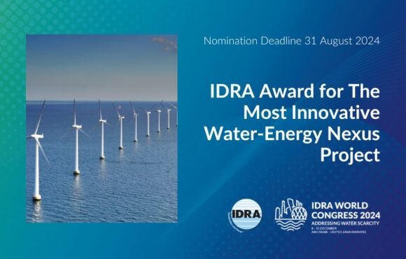 IDRA Award nomination period open for The Most Innovative Water-Energy Nexus Project