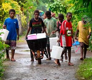 ‘The wells are salty’: how the invading ocean is contaminating Vanuatu’s water